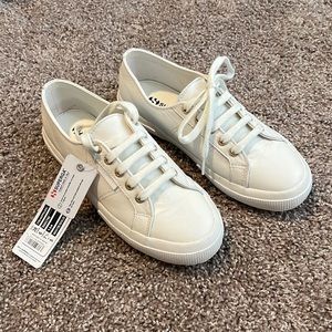 NWT Superga White Leather Sneaker